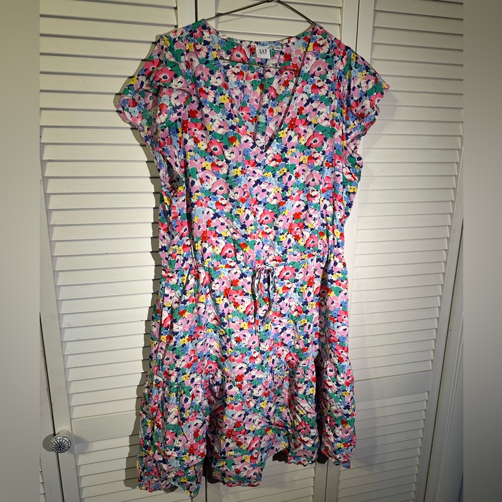 Gap Floral Print Dress Large
